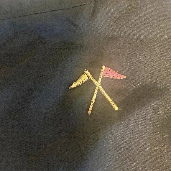 Coral Bay Embroidered Golf Shorts Black Women's Size 10 - Picture 6 of 7